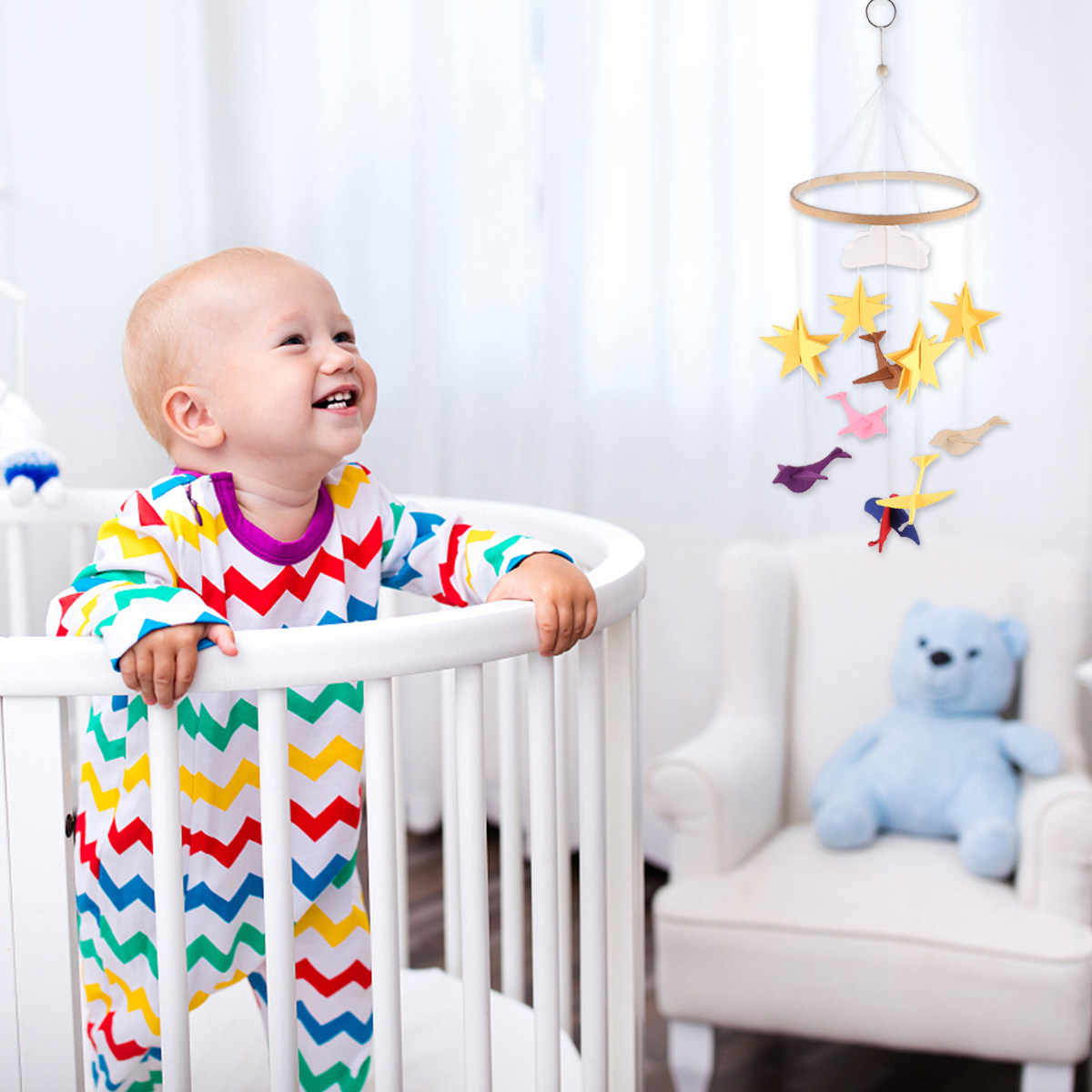 Baby Nursery Decor Boy - 1개 아기 침대 장식용 프리미엄 풍차임