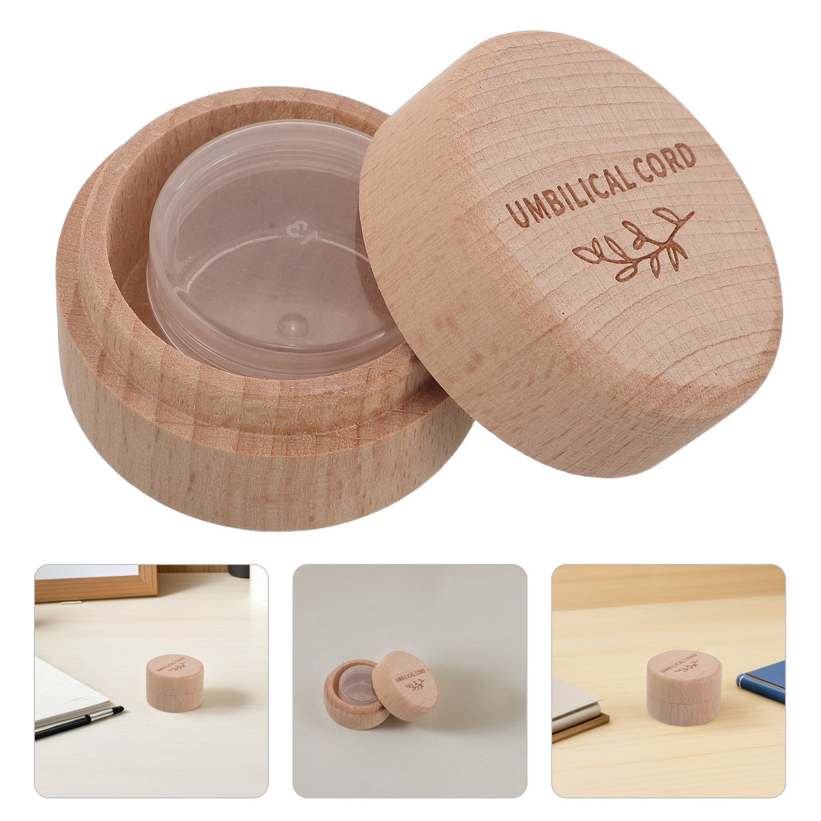 Baby Keepsake Box - 탯줄 기념품 상자 나무 아기 추억