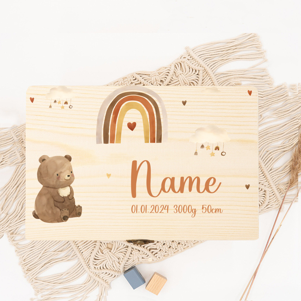 Baby Keepsake Box - 개인화 된 아기 메모리 상자 아기
