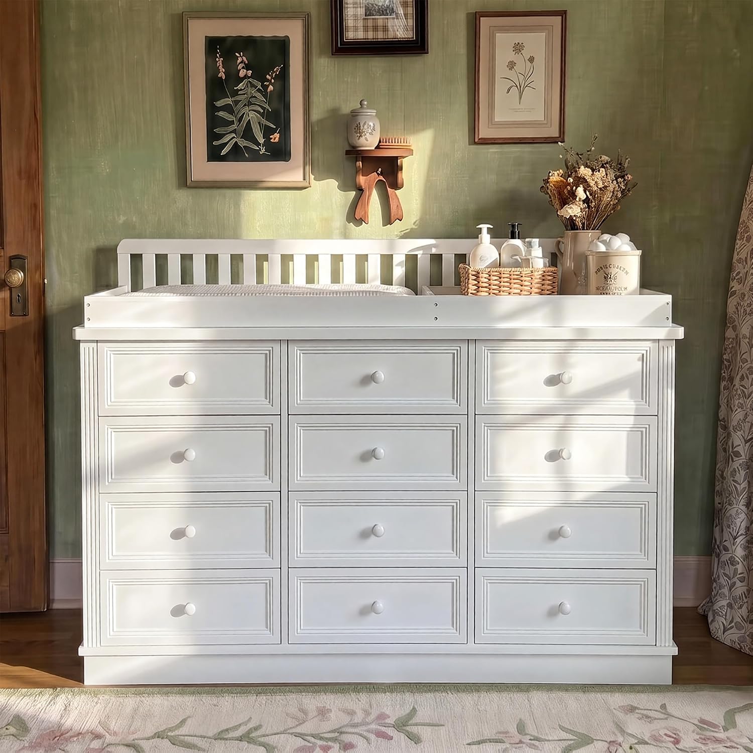Baby Nursery Dresser - 아기 기저귀 교환대 겸용 서랍장, 100%