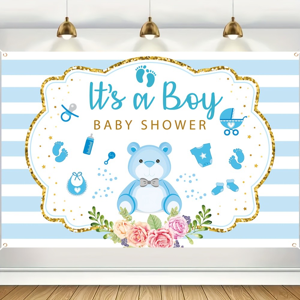 Baby Nursery Decor Boy - Its A Boy 베이비 샤워 배너