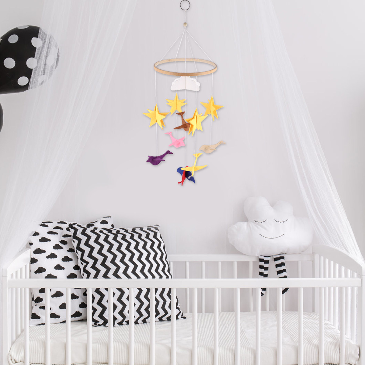 1개 아기 침대 장식용 프리미엄 풍차임 펜던트 섬세한  - Baby Nursery Decor Boy 리뷰 및 가격