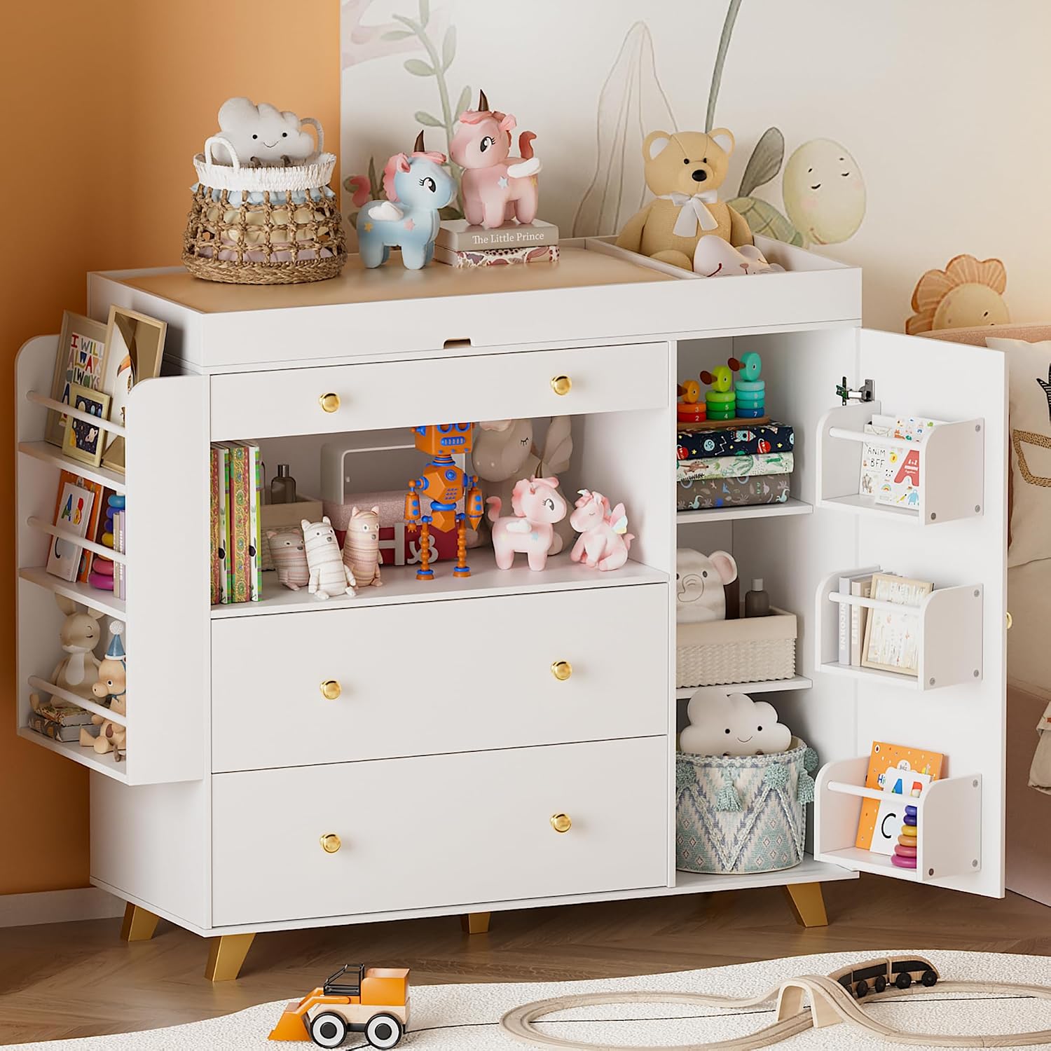 아기 기저귀 교환대가 있는 유아용 서랍장, 모던한 기저 - Baby Nursery Dresser 리뷰 및 가격