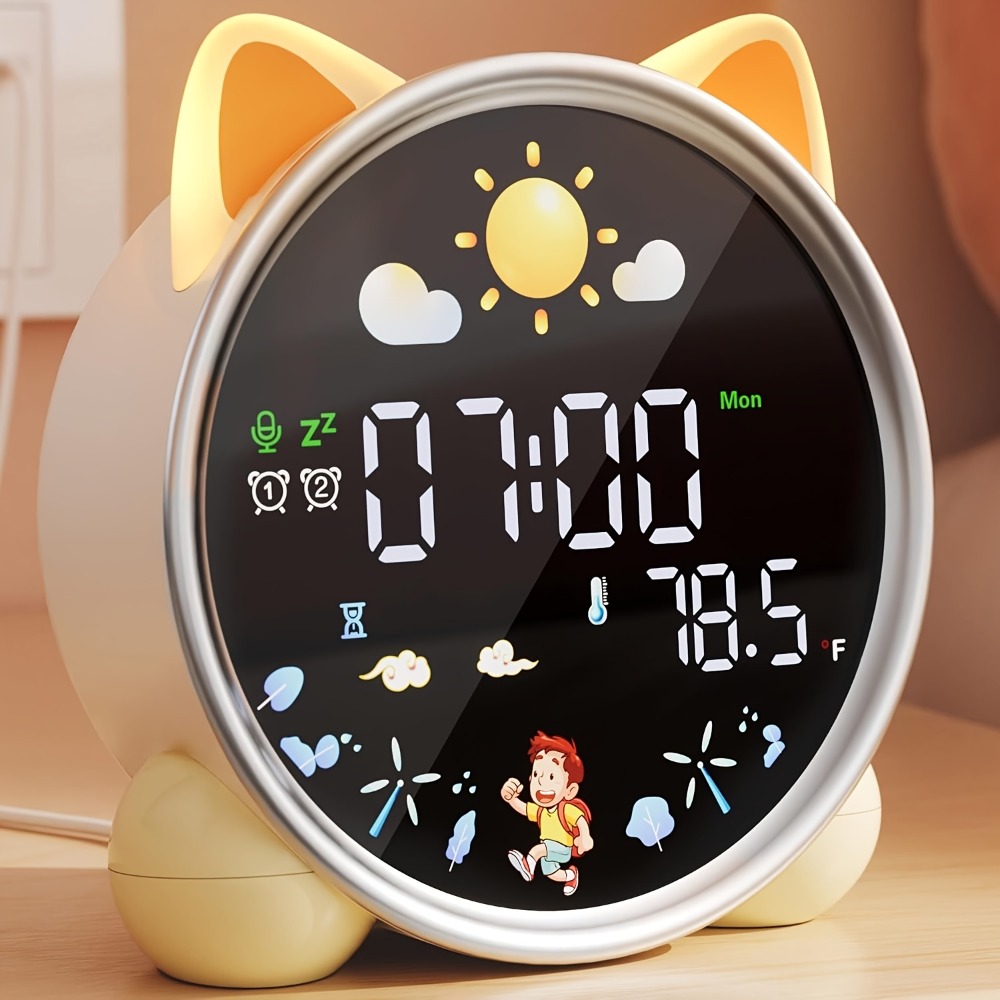 아이들 알람 시계, 깨어나기 쉬운 어린이 수면 트레이너 - Sound Sleep Trainer Clock 리뷰 및 가격