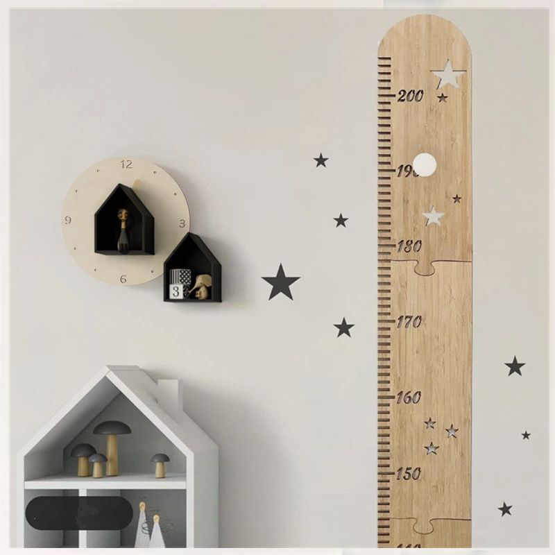 북유럽 나무 어린이 키 성장 차트 눈금자, 아기 어린이 - Baby Nursery Wall Mural 리뷰 및 가격