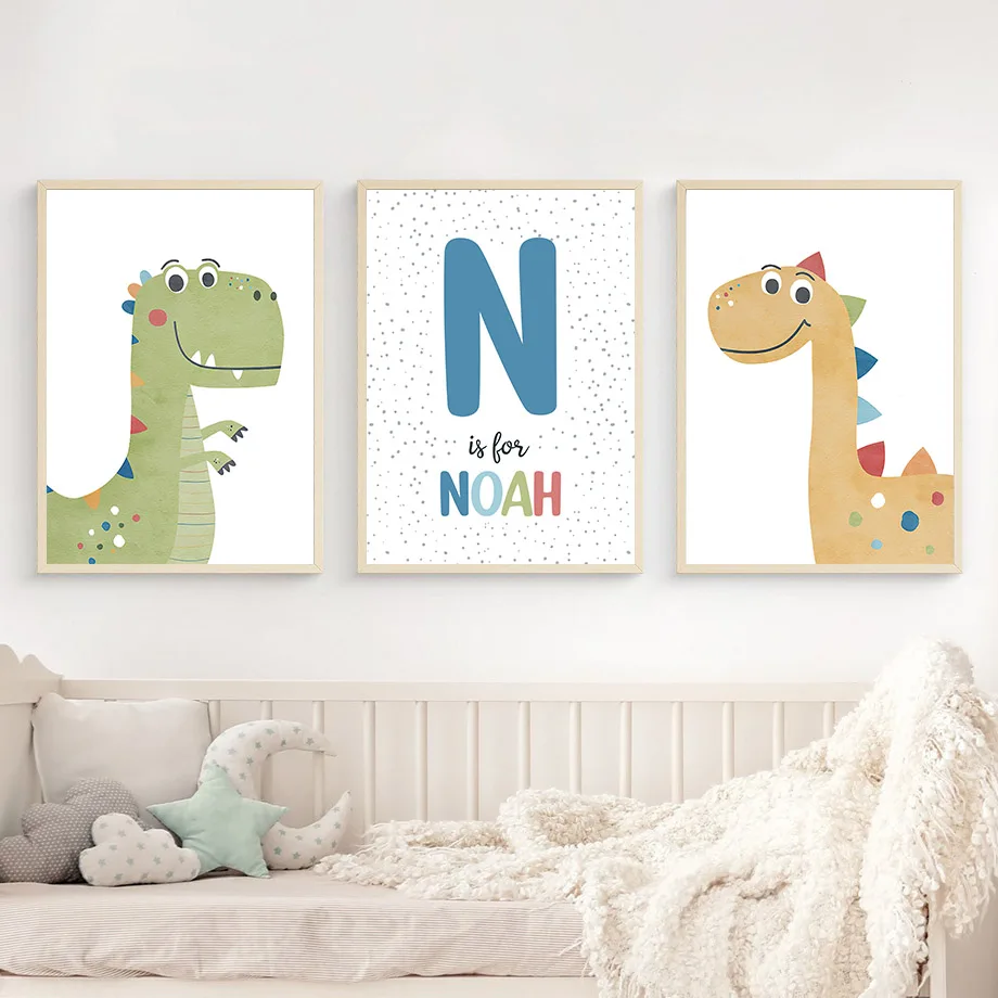 만화 공룡 맞춤형 소년 놀이방 디노 보육원 어린이 포스 - Baby Nursery Decor Boy 리뷰 및 가격