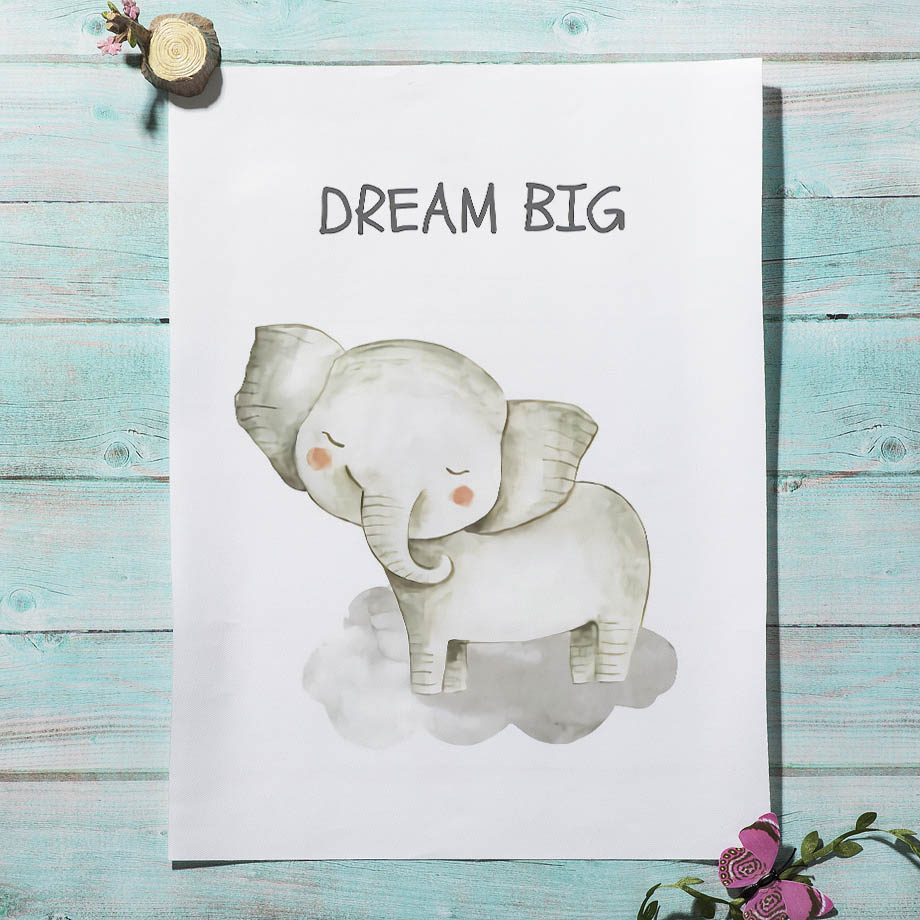 보육 벽 아트 캔버스 회화 사자 코끼리 기린 얼룩말 호 - Baby Nursery Elephant 리뷰 및 가격