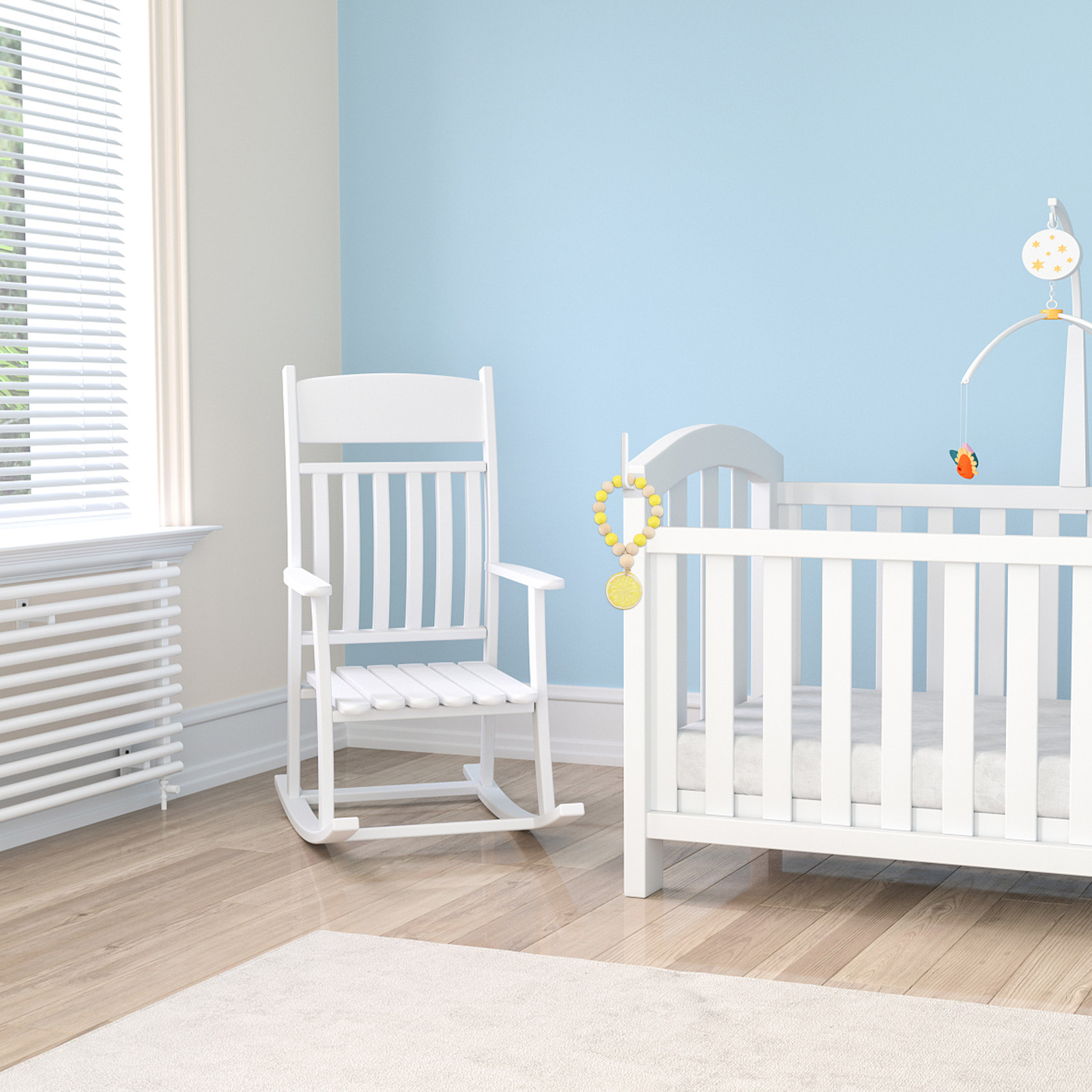 1Pcs 나무 구슬 화환 펜던트 장식용 걸이형 표지판  - Baby Nursery Layout 리뷰 및 가격