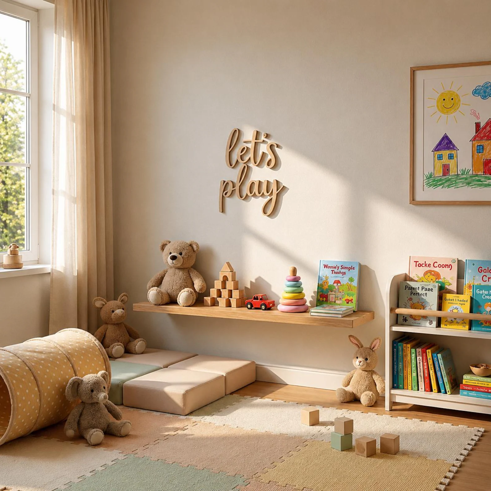 나무 벽 장식, 놀이방 게임룸 장식, 합판 아기방 벽  - Baby Nursery Pictures 리뷰 및 가격