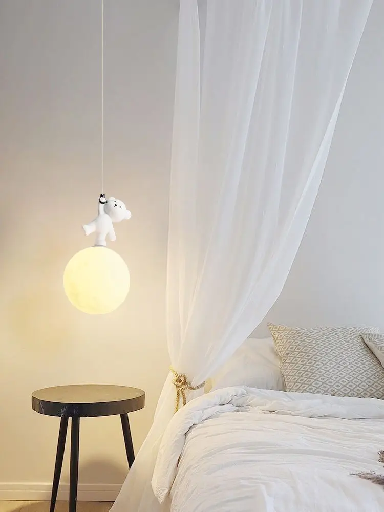 곰 램프 만화 캐릭터 아기방 침대 옆 펜던트 레진 어린 - Baby Nursery Decor Boy 리뷰 및 가격