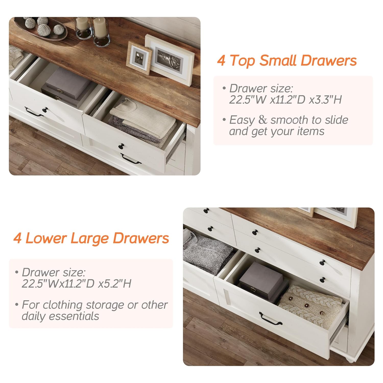 현대적인 디자인의 7단 서랍장, 수납 정리함, 화이트  - Baby Nursery Dresser 리뷰 및 가격