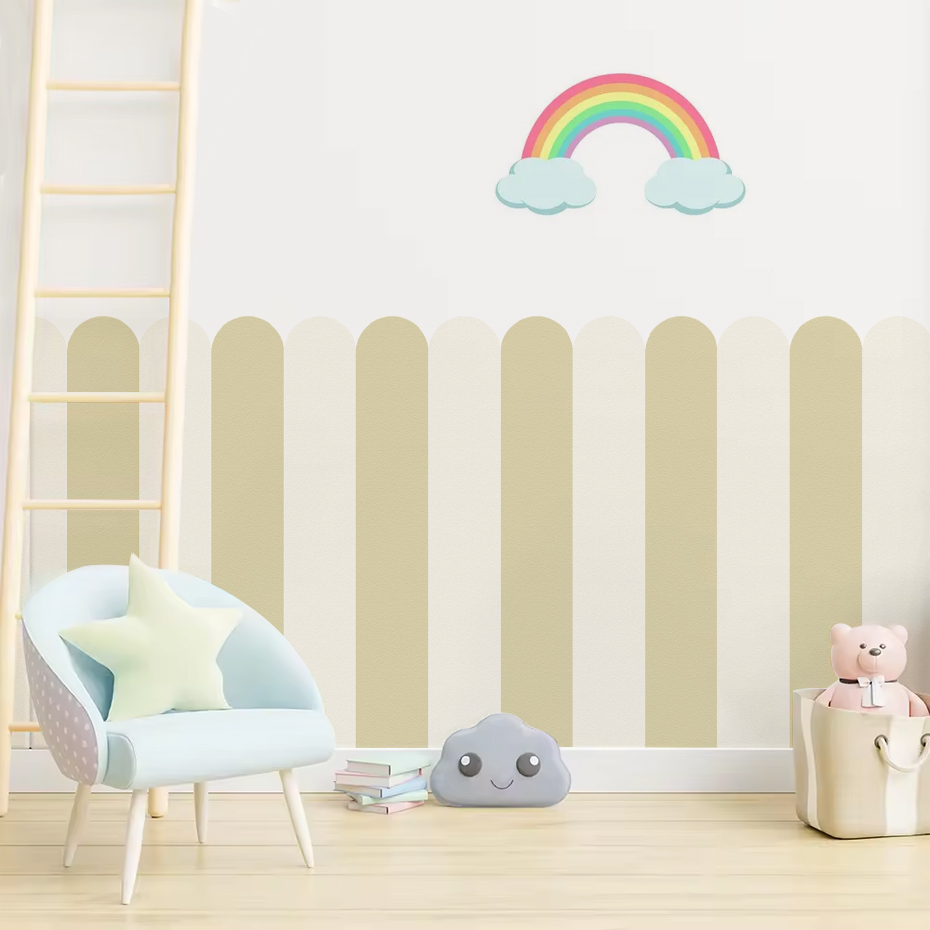 여러 가지 빛깔의 세로 줄무늬 아크 벽지 보육 어린이  - Baby Nursery Pictures 리뷰 및 가격
